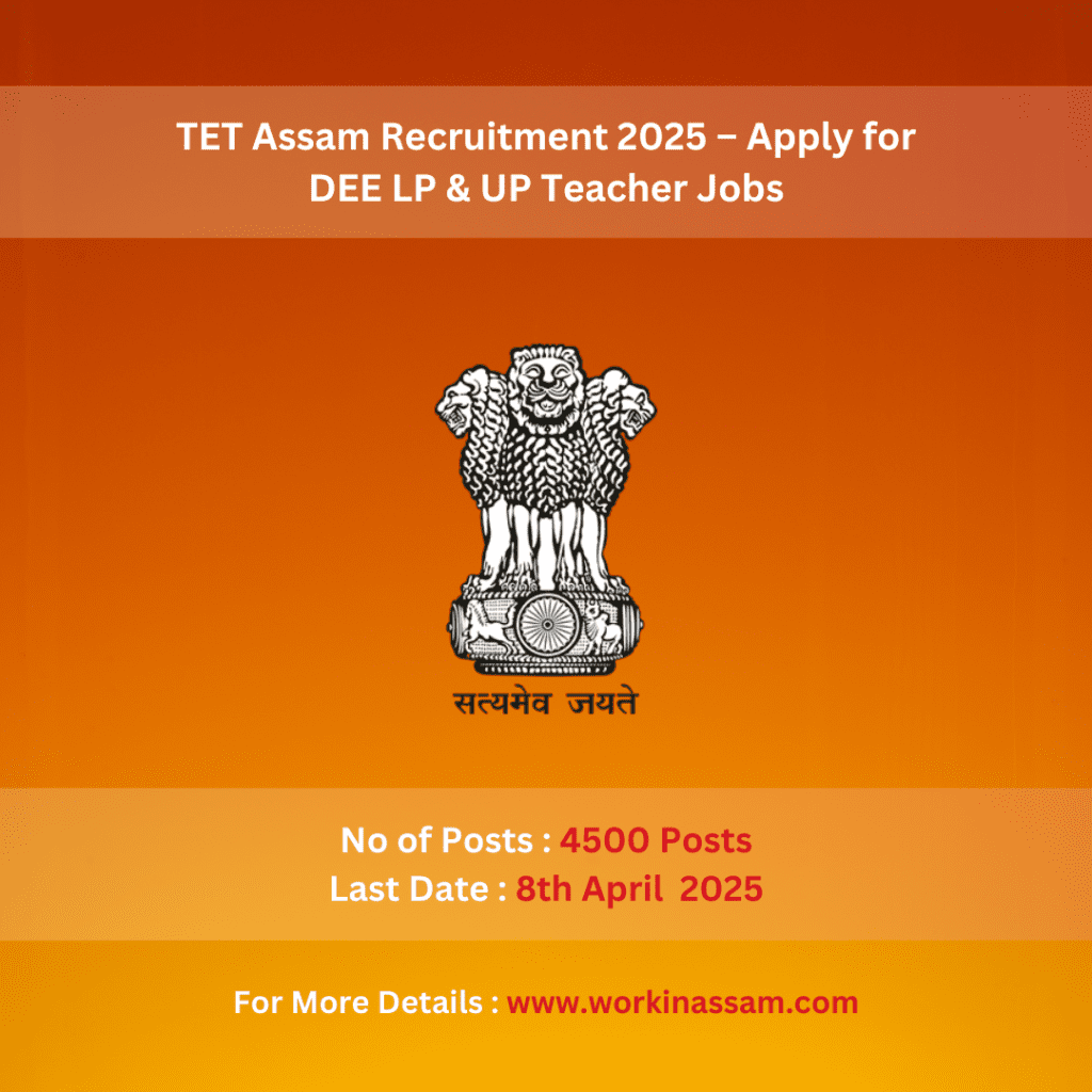 TET Assam Recruitment 2025