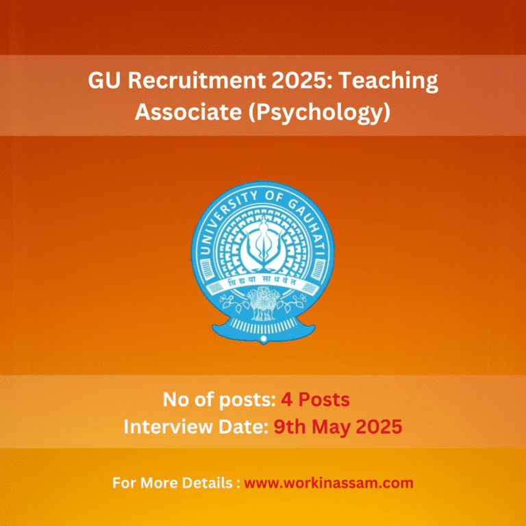 GU Recruitment 2025: Teaching Associate (Psychology)