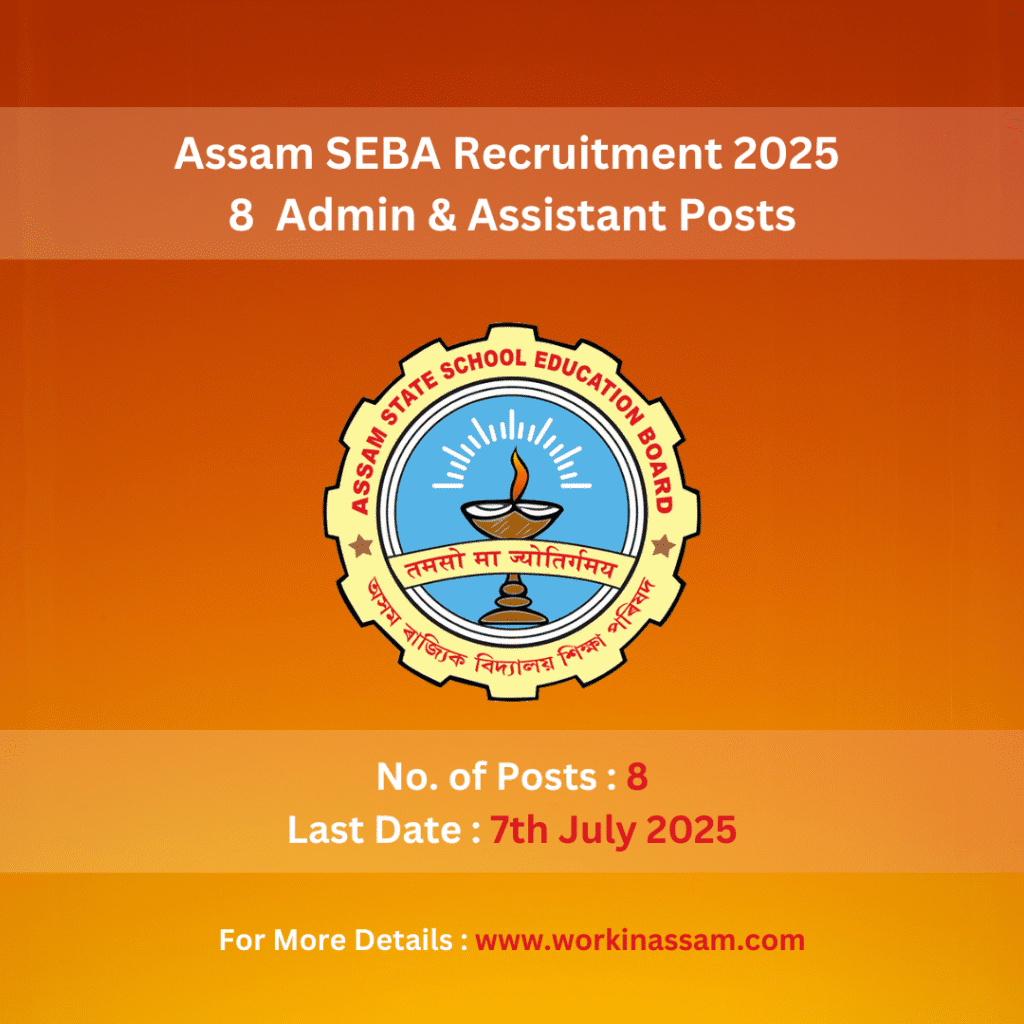 Assam SEBA Recruitment 2025