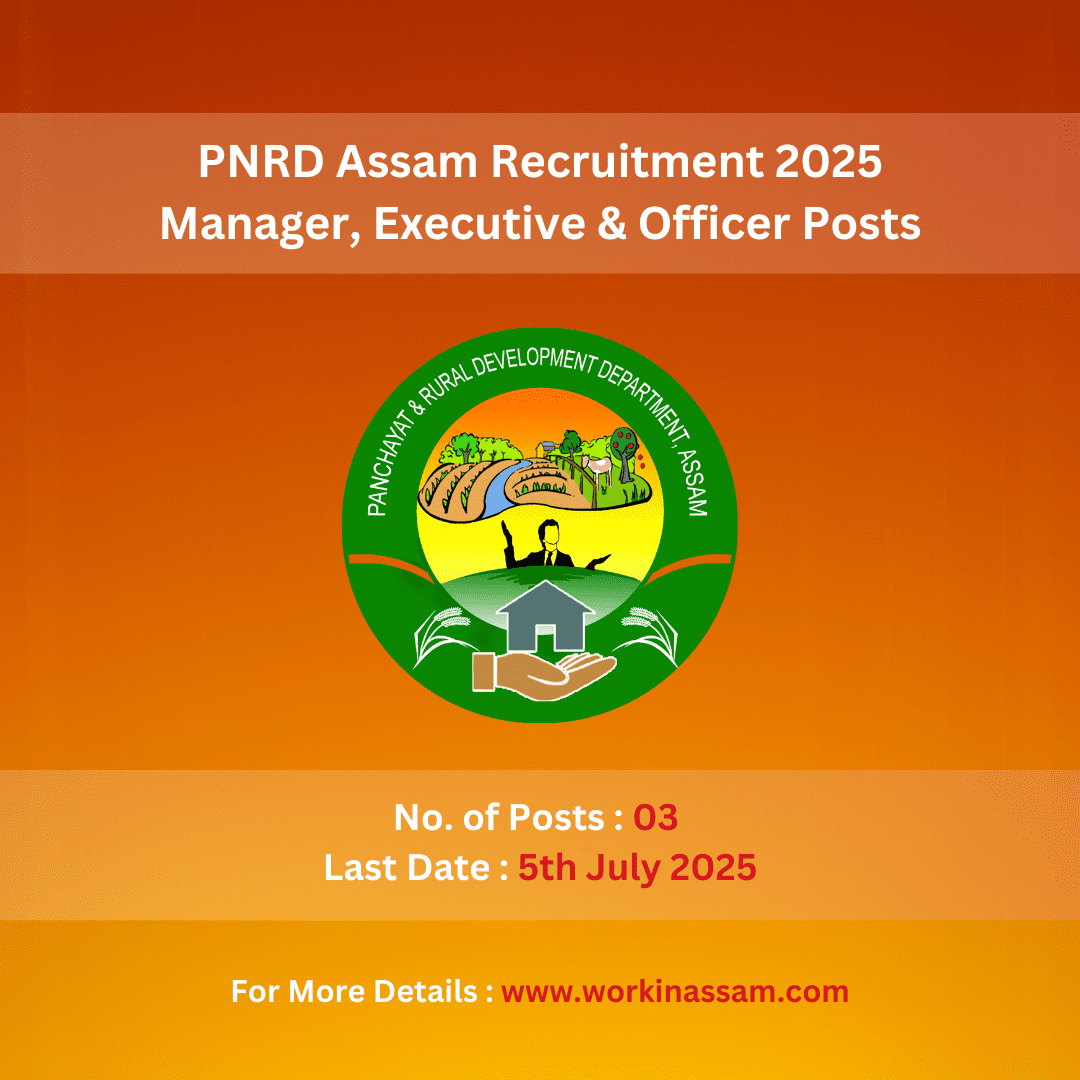 PNRD Assam Recruitment 2025 – Manager & Officer Posts