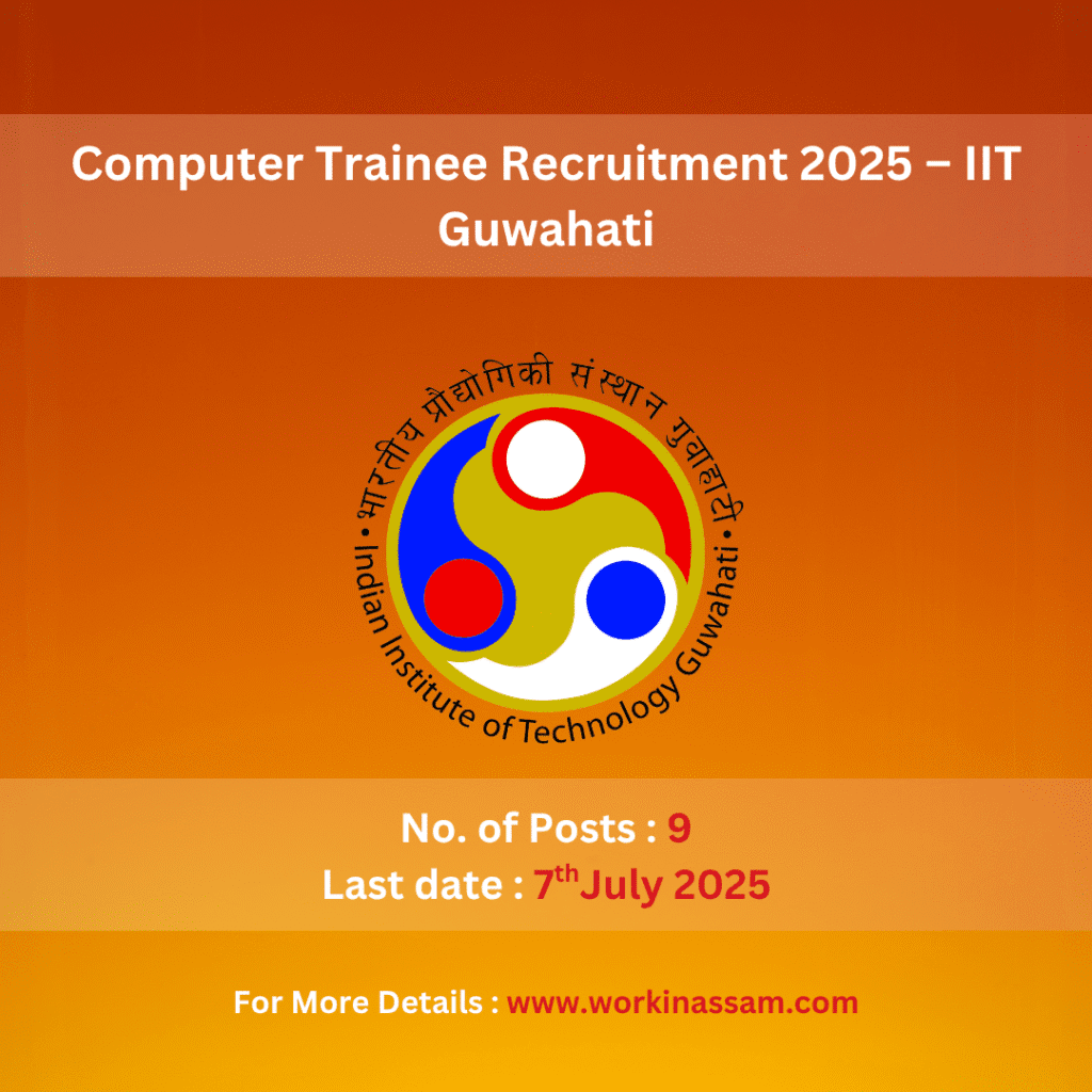 IIT Guwahati Recruitment 2025