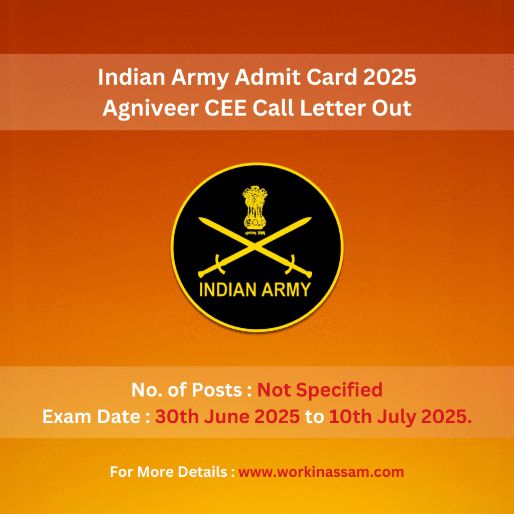 Indian Army Admit Card 2025
