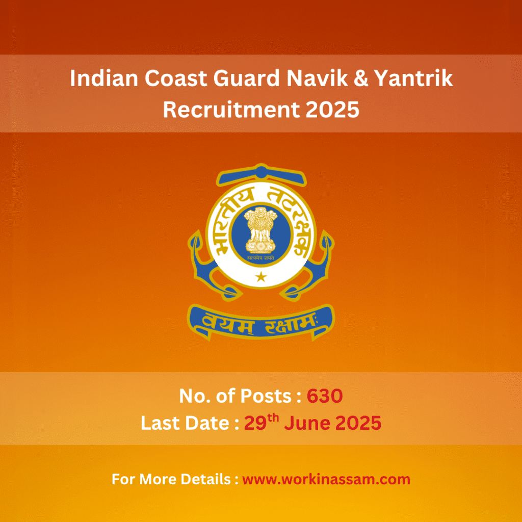 Indian Coast Guard Navik & Yantrik Recruitment 2025