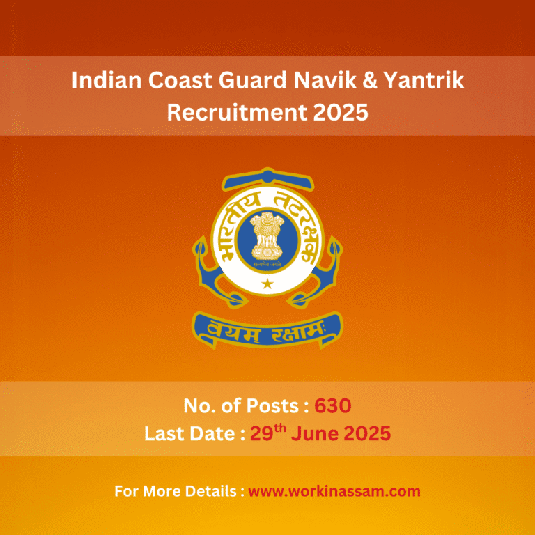 Indian Coast Guard Navik & Yantrik Recruitment 2025