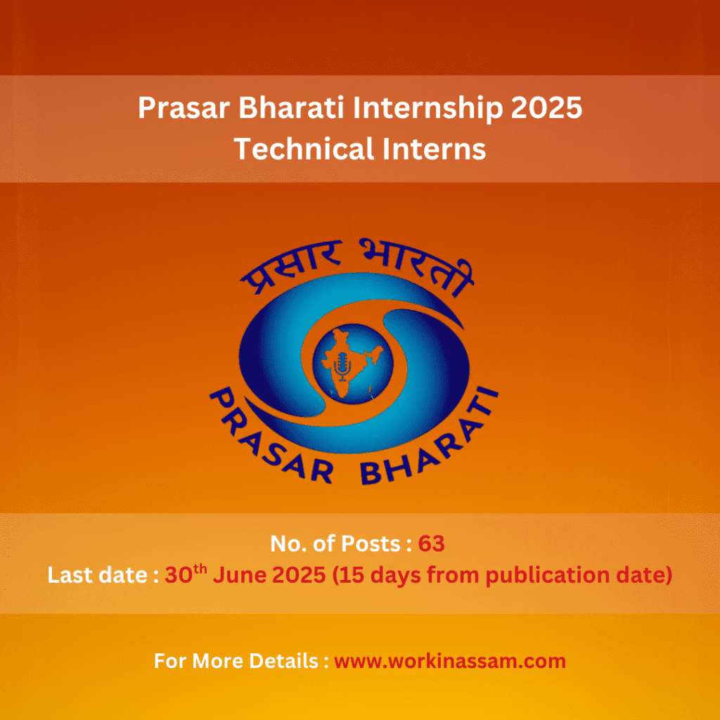 Prasar Bharati Internship 2025