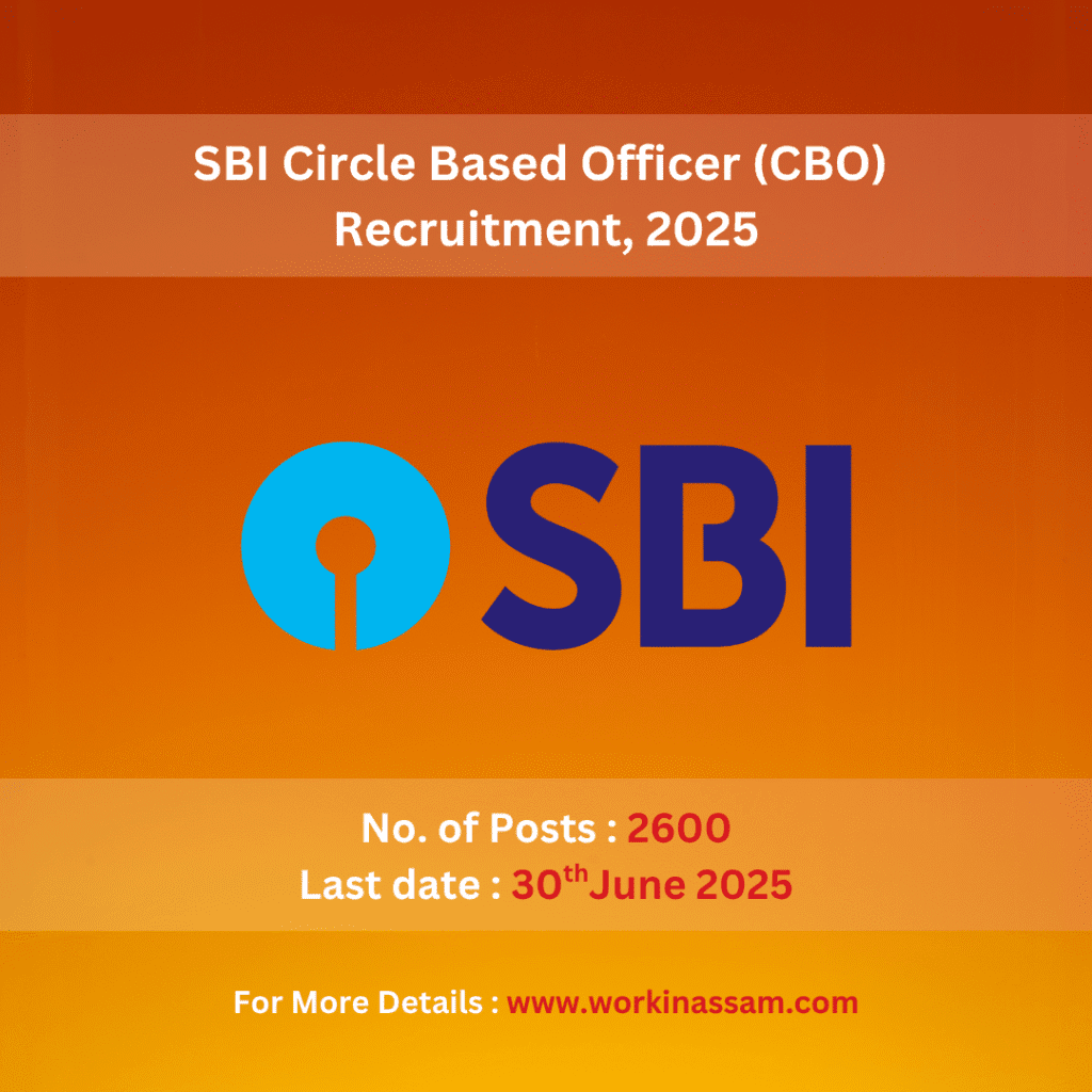 SBI Circle Based Officer (CBO) Recruitment (2600 Posts)