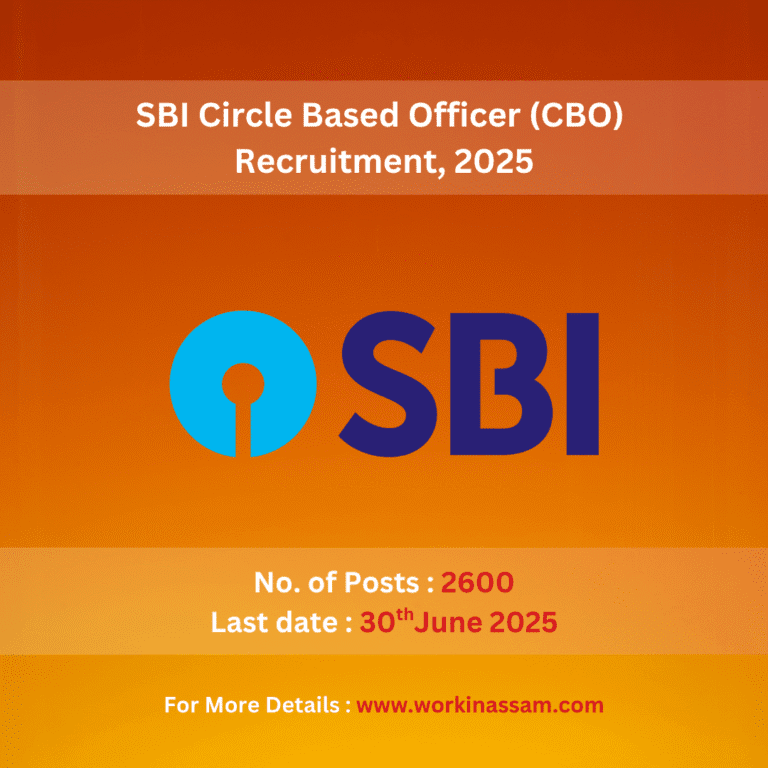 SBI Circle Based Officer (CBO) Recruitment (2600 Posts)