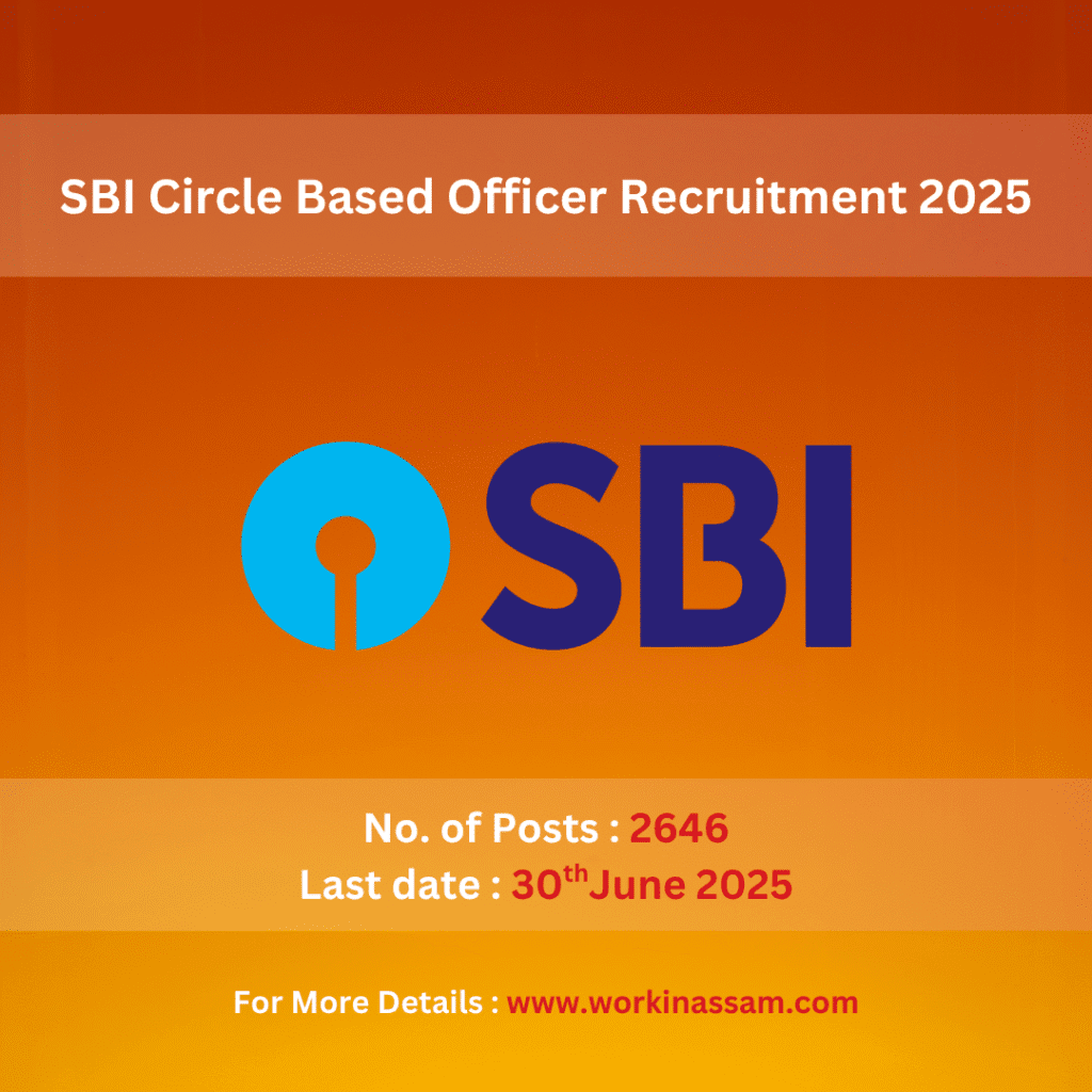 SBI Circle Based Officer Recruitment 2025 – 2646 Posts