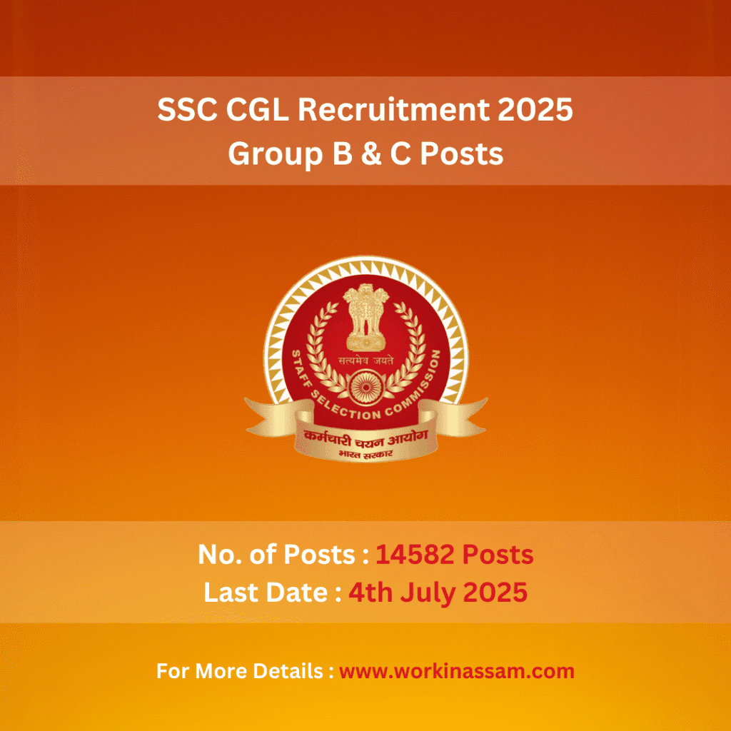 SSC CGL Recruitment 2025 – 14582 Group B & C Posts