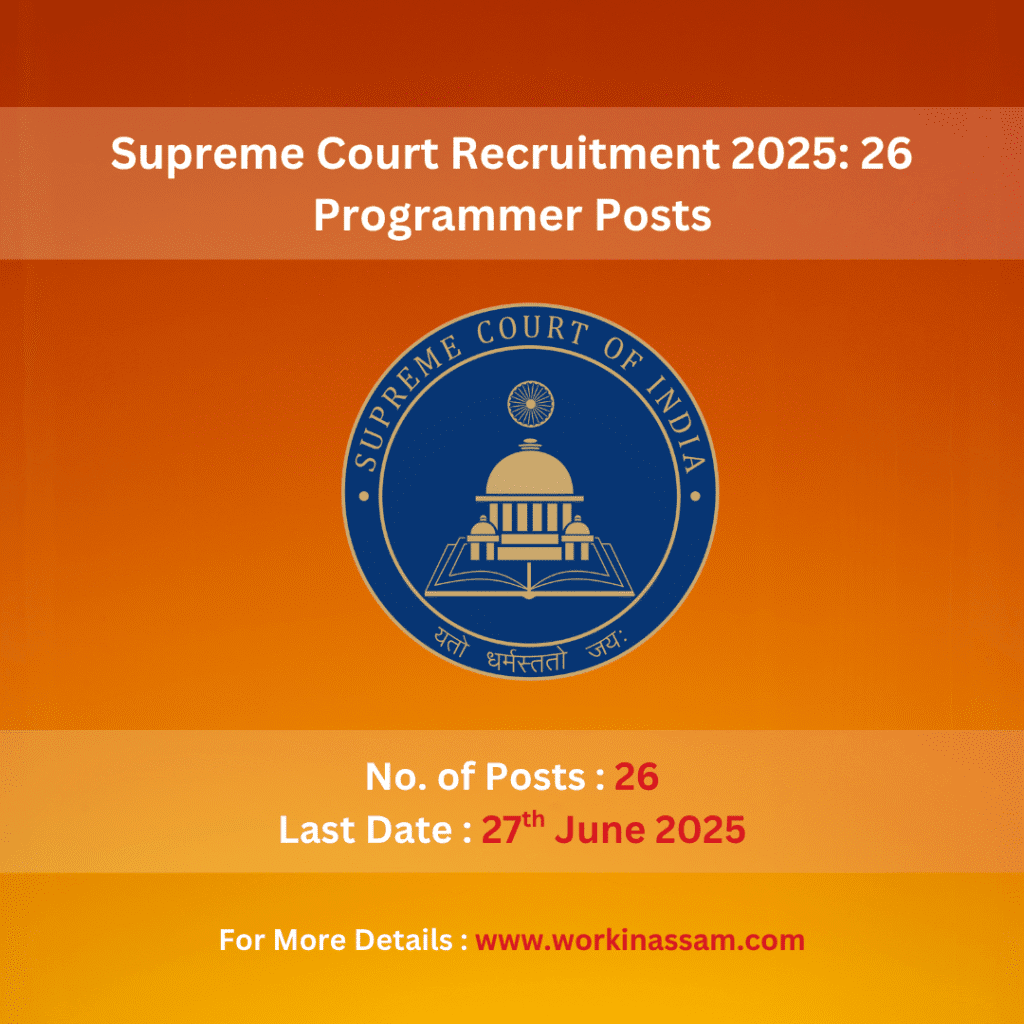 Supreme Court Recruitment 2025