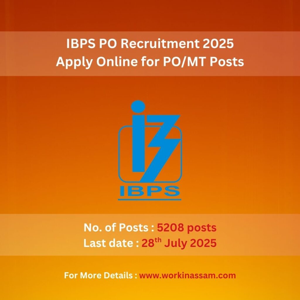 IBPS PO Recruitment 2025 – Apply Online for 5208 PO/MT Posts