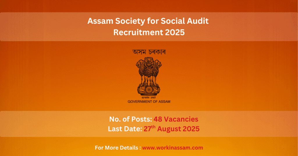 Assam Society for Social Audit Recruitment 2025