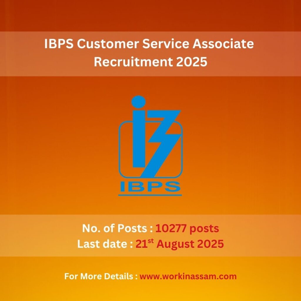 IBPS Customer Service Associate Recruitment 2025